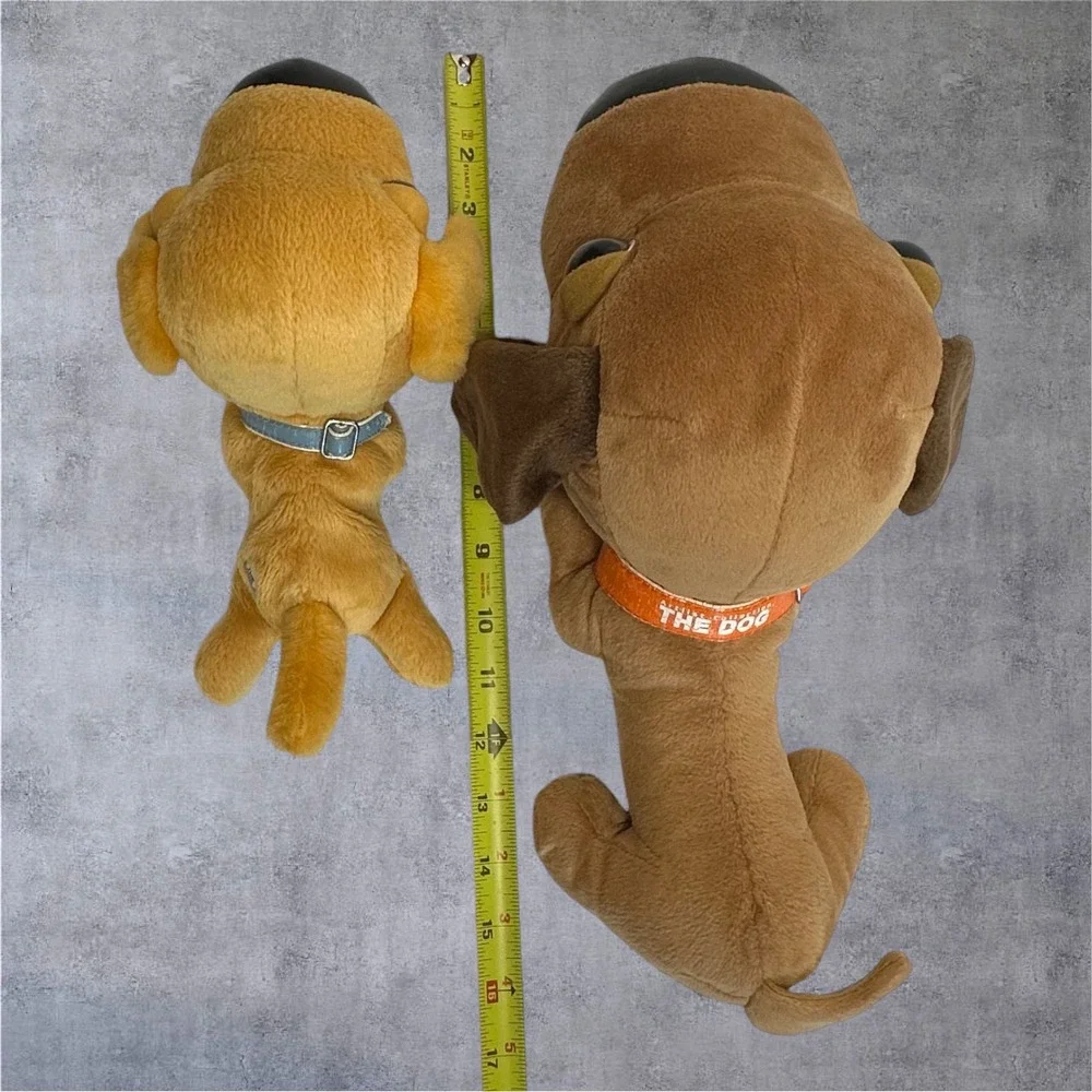 Artlist Collection THE DOG Plush Lot‎ 2 Tan Brown 2002 Play Along